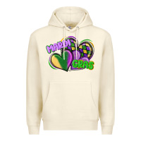 Sandshell mardi gras heart Premium Hoodie - CowGirlArtShop