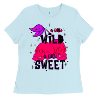 Baby Blue a little wild a little sweet Ladies Tee - JahusDesignShop