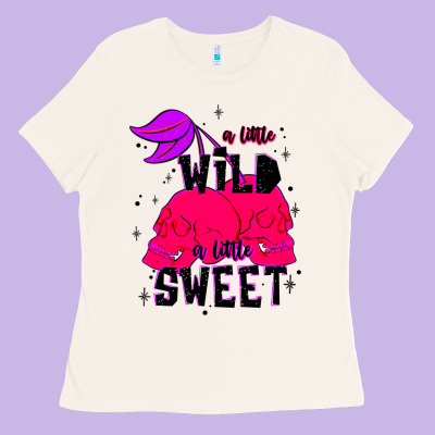 A Little Wild A Little Sweet Ladies Tee Designed By Jahusdesignshop