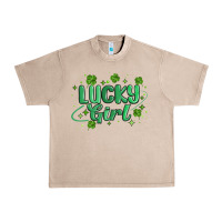 French Oak lucky girl Urban Heavy Tee - MaliasSmallBusiness
