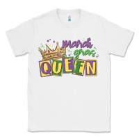 White mardi gras queen Classic Tee - MaliasSmallBusiness