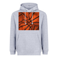 Heather Grey distressed basketball pattern Heavyweight Hoodie - TumblerDesignByShophia