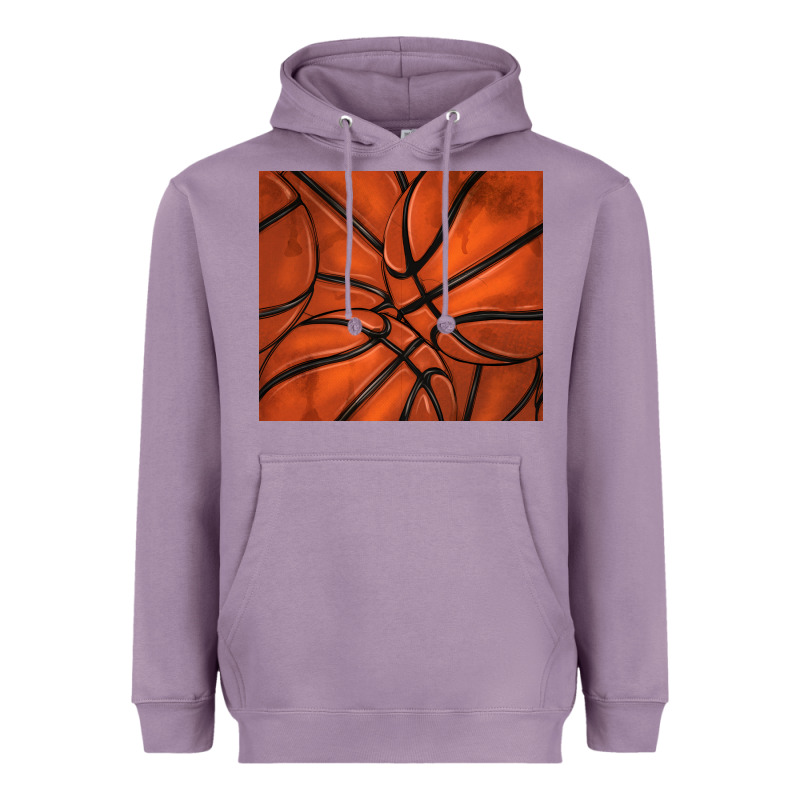 Distressed Basketball Pattern Heavyweight Hoodie by TumblerDesignByShophia | Teevron