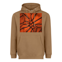 Toasted Coconut distressed basketball pattern Heavyweight Hoodie - TumblerDesignByShophia