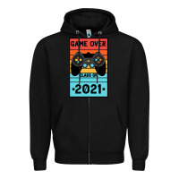 Black Game Over Class Of 2021 Zipper Hoodie - Bettercallsaul
