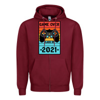 Burgundy Game Over Class Of 2021 Zipper Hoodie - Bettercallsaul
