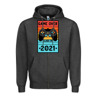 Charcoal Heather Game Over Class Of 2021 Zipper Hoodie - Bettercallsaul