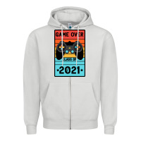 Dove Grey Game Over Class Of 2021 Zipper Hoodie - Bettercallsaul