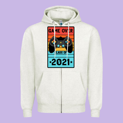Game Over Class Of 2021 Zipper Hoodie Designed By Bettercallsaul