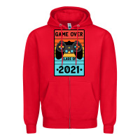 Red Game Over Class Of 2021 Zipper Hoodie - Bettercallsaul
