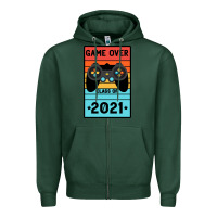 Sports Green Game Over Class Of 2021 Zipper Hoodie - Bettercallsaul