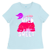 Baby Blue a little wild a little sweet Ladies Tee - JahusDesignShop