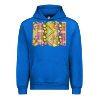 Cobalt Easter Brushstrokes Urban Hoodie - BundleAndBundleShop