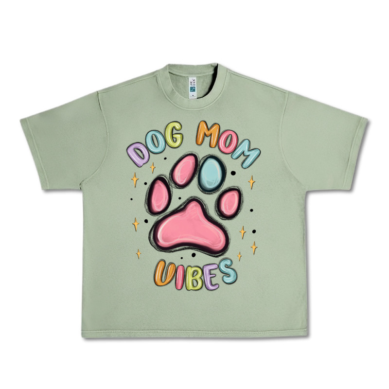 Dog Mom Vibes Urban Heavy Tee by MaliasSmallBusiness | Teevron
