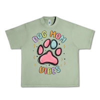 Oil Green dog mom vibes Urban Heavy Tee - MaliasSmallBusiness