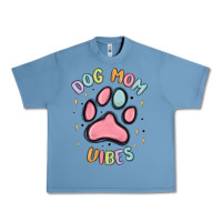 Pebble Blue dog mom vibes Urban Heavy Tee - MaliasSmallBusiness