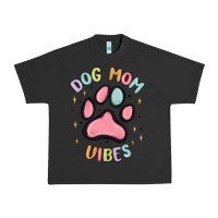 Pigment Black dog mom vibes Urban Heavy Tee - MaliasSmallBusiness