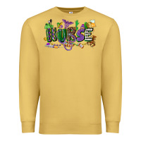 Antique Gold nurse mardi gras Premium Sweatshirt - CowGirlArtShop