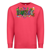 Cardinal nurse mardi gras Premium Sweatshirt - CowGirlArtShop