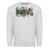 Dove Grey nurse mardi gras Premium Sweatshirt - CowGirlArtShop