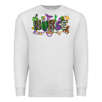 Oatmeal Heather nurse mardi gras Premium Sweatshirt - CowGirlArtShop