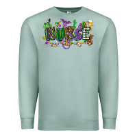 Seafoam nurse mardi gras Premium Sweatshirt - CowGirlArtShop