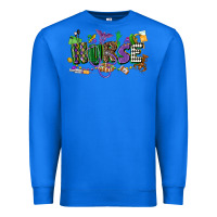 True Royal nurse mardi gras Premium Sweatshirt - CowGirlArtShop
