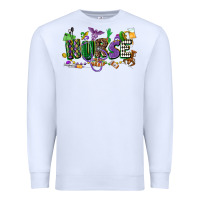 White nurse mardi gras Premium Sweatshirt - CowGirlArtShop