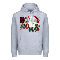 Heather Grey ho ho ho Premium Hoodie - JahusDesignShop