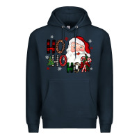 Navy ho ho ho Premium Hoodie - JahusDesignShop