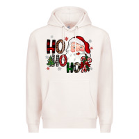 Pale Pink ho ho ho Premium Hoodie - JahusDesignShop
