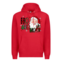 Red ho ho ho Premium Hoodie - JahusDesignShop