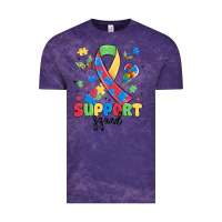 Cloud Purple support squad autism Vintage Tee - MaliasSmallBusiness