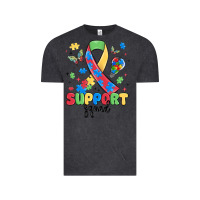 Vintage Black support squad autism Vintage Tee - MaliasSmallBusiness