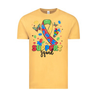 Vintage Mustard support squad autism Vintage Tee - MaliasSmallBusiness