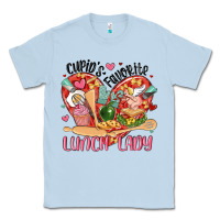 Dusty Blue cupids favorite lunch lady Classic Tee - MaliasSmallBusiness