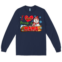 Navy i love being a mama Long Sleeve Tee - MaliasSmallBusiness