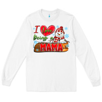 White i love being a mama Long Sleeve Tee - MaliasSmallBusiness
