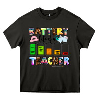 Asphalt battery life of a teacher Heavy Core Tee - AdoDesignShop