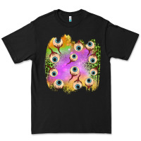 Black eyes leopard halloween patch Premium Tee - BundleAndBundleShop