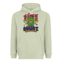 Matcha My heart is on that court Baseball Heavyweight Hoodie - HowdyJamesFarm