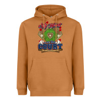 Meerkat My heart is on that court Baseball Heavyweight Hoodie - HowdyJamesFarm