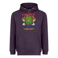 Plum My heart is on that court Baseball Heavyweight Hoodie - HowdyJamesFarm
