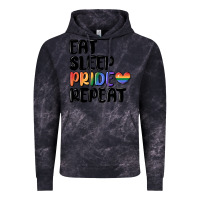 Cloud Black eat sleep pride repeat Vintage Hoodie - MaliasSmallBusiness