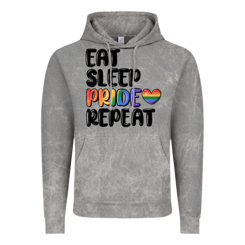 Eat Sleep Pride Repeat Vintage Hoodie by MaliasSmallBusiness | Teevron