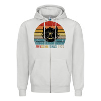 Dove Grey Awesome Since 1974 Zipper Hoodie - Bettercallsaul