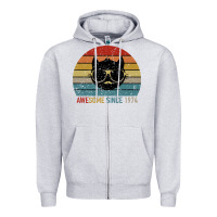 Heather Grey Awesome Since 1974 Zipper Hoodie - Bettercallsaul