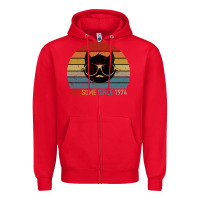 Red Awesome Since 1974 Zipper Hoodie - Bettercallsaul
