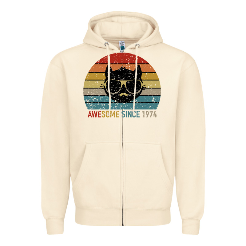 Awesome Since 1974 Zipper Hoodie by Bettercallsaul | Teevron