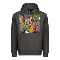 Charcoal Heather teacher autism Premium Hoodie - CowGirlArtShop